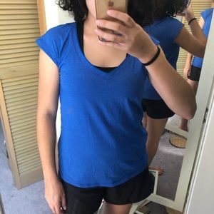 Blue lululemon athletic tee